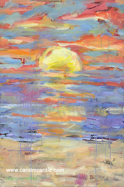 Sunset Abstract 36x24